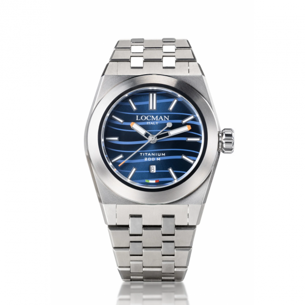 Orologio Locman della Linea Stealth Titanio con Quadrante Blu Sunray