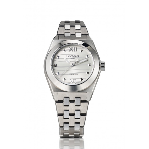 Orologio Locman della linea Stealth Titanio con quadrante argento sunray